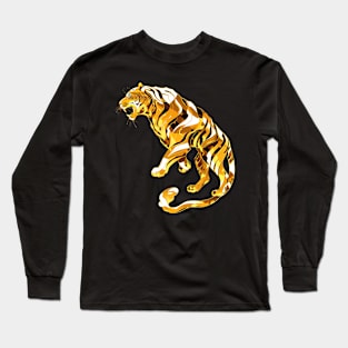 gold tiger Long Sleeve T-Shirt